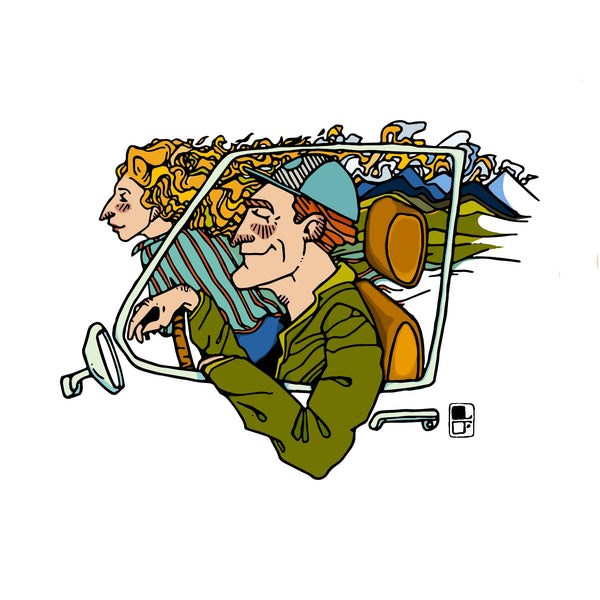 Road Trip Flag & Wire Coffee